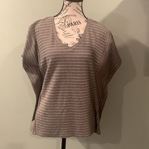 Pure Jill J. Jill Women’s Small Petite Brown Short Sleeve Cotton Batwing Top